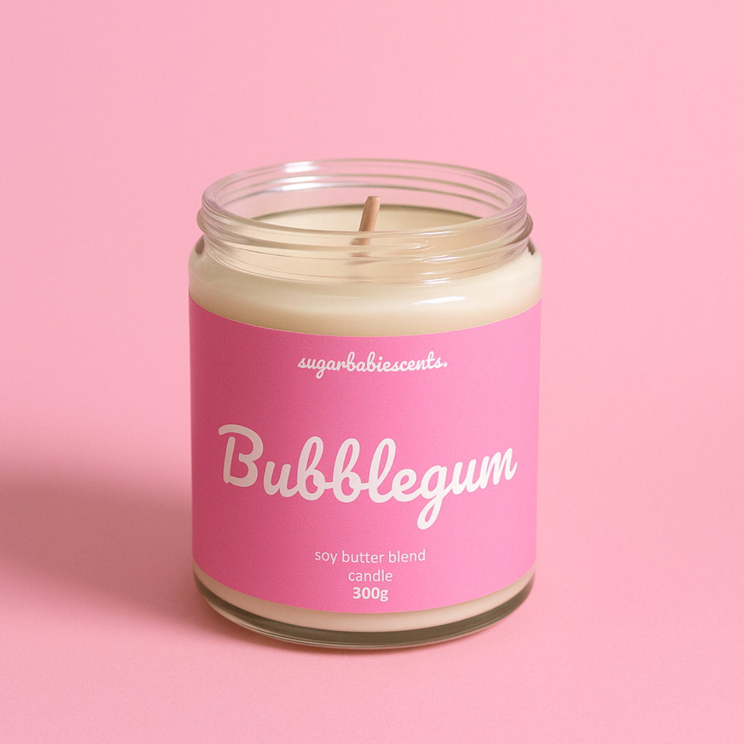BUBBLEGUM - butter candle + FREE wax melt