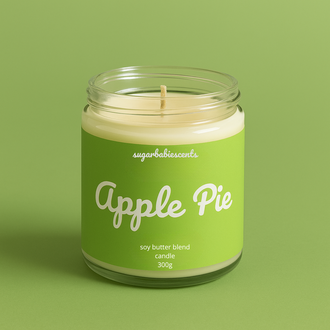 APPLE PIE - butter candle + FREE wax melt